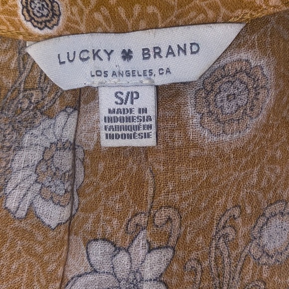🎈Sale🎈Lucky Brand Floral Blouse - Picture 6 of 7